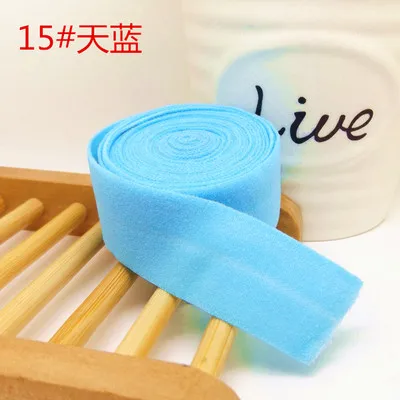 A037-15 sky blue A037 FOE откидной эластичный кружевной отделкой 20 мм(6/") 10 ярдов/партия растягивающийся эластичный ремешок кружевная лента для DIY шитья нижнего белья - Цвет: A037-15 sky blue