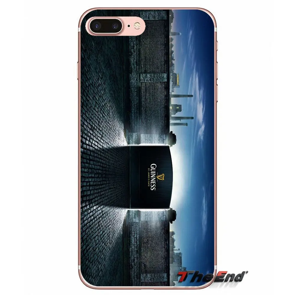 Аксессуары чехлы крышка пиво Guinness логотип для iPhone X 4 4S 5 5S 5C SE 6 6S 7 8 Plus Samsung Galaxy J1 J3 J5