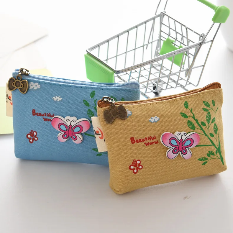 Бесплатная доставка! 1 лот = 16 шт.! китайский стиль Бабочка Холст Портмоне/ключ