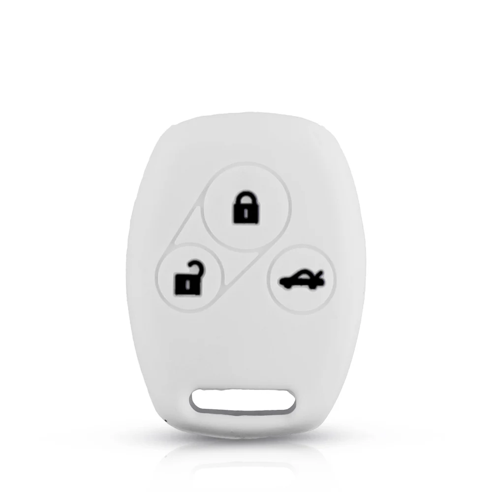 Силиконовый чехол для ключей KEYYOU 3 кнопки Honda Accord CR-V Civic CRV Jazz Pilot Fit Remote Car Key-stying |