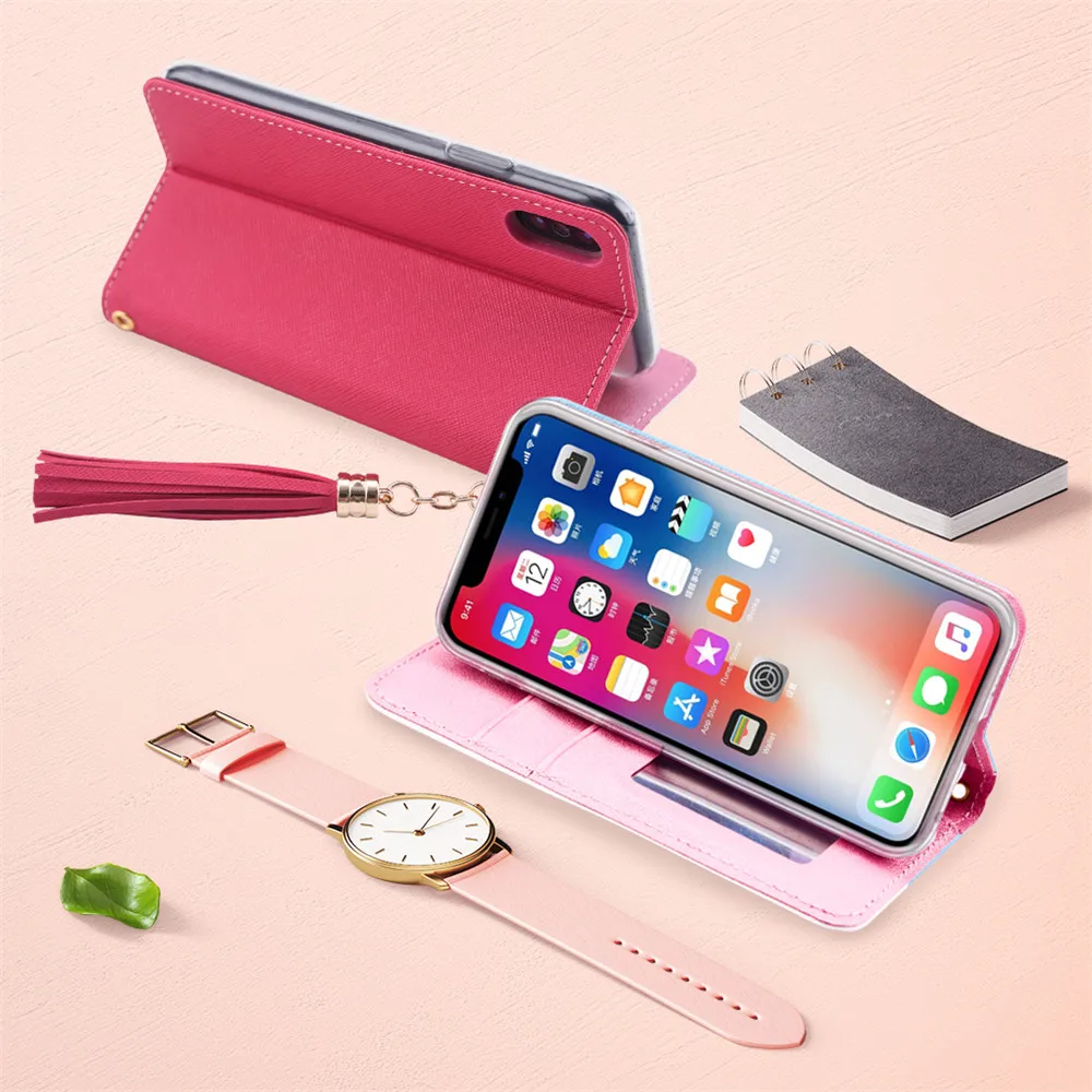 Роскошный кожаный чехол-книжка для Iphone X Xs Max Xr 11 pro 11pro max 8 7 6 6s Plus кошелек с