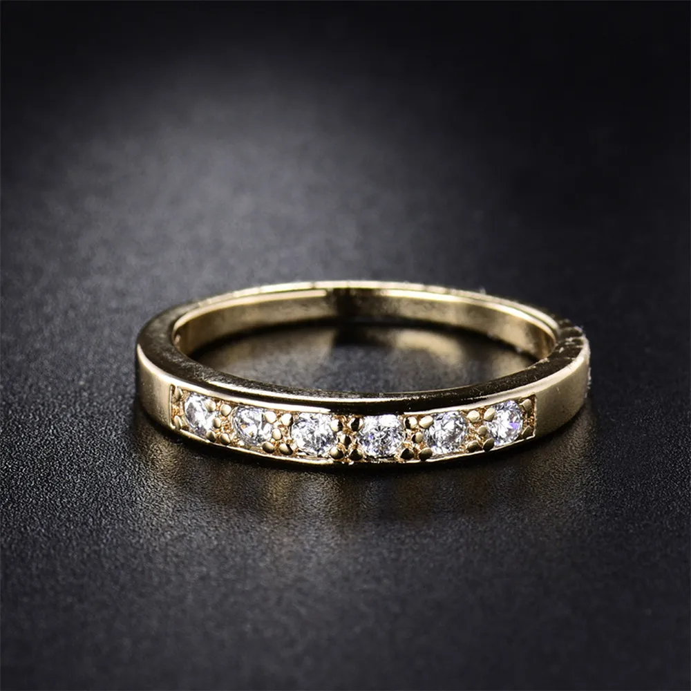 MOLIAM 2017 новое винтажное обручальное кольцо на палец для женщин CZ золото-цвет