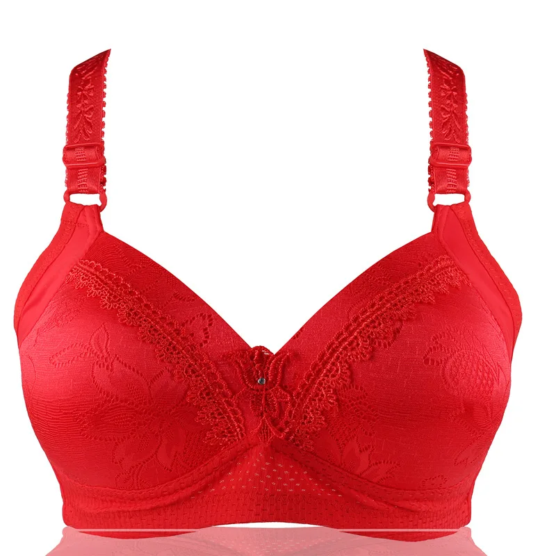 Red 9 цветов, большие размеры 36-42, B, C, женские бюстгальтеры, пуш-ап, без косточек, бюстгальтеры, нижнее белье, беспроводные бюстгальтеры, Дамское сексуальное дамское белье - Цвет: Red