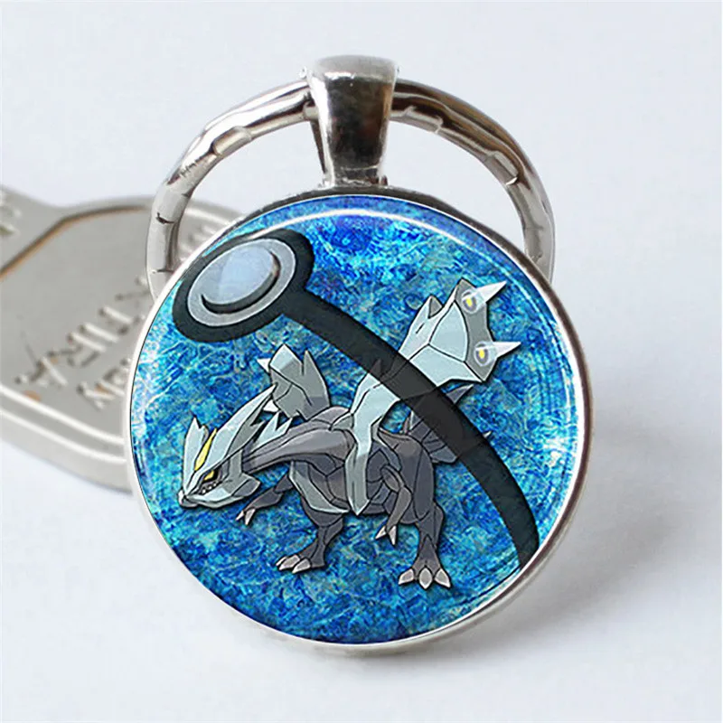 2018 Горячие стеклянные купольные украшения Eevee Pokeball круглый брелок Покемон Пикачу