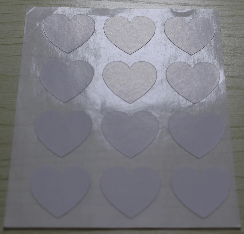 1.9cm White Heart Stickers - mini heart sticker | Дом и сад