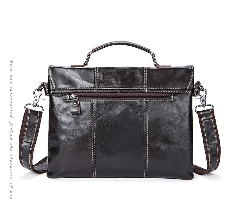Мужская деловая сумка из натуральной воловьей кожи мягкий портфель для ноутбука