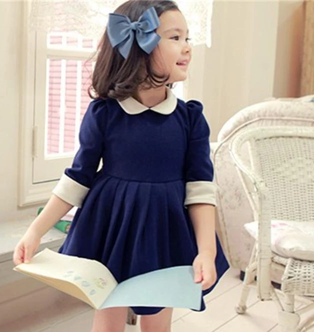 Детская одежда новинка 2018 весенне-летние хлопковые платья для девочек детская