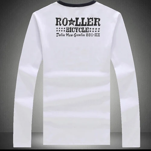 new 2015 summer 100% quality cotton t-shirts men fashion o-neck long sleeve tee shirts casual men's clothing free shipping | Мужская