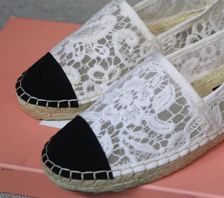 Новинка женские лоферы с кружевом фирменный дизайн Sandalias Mujer женская