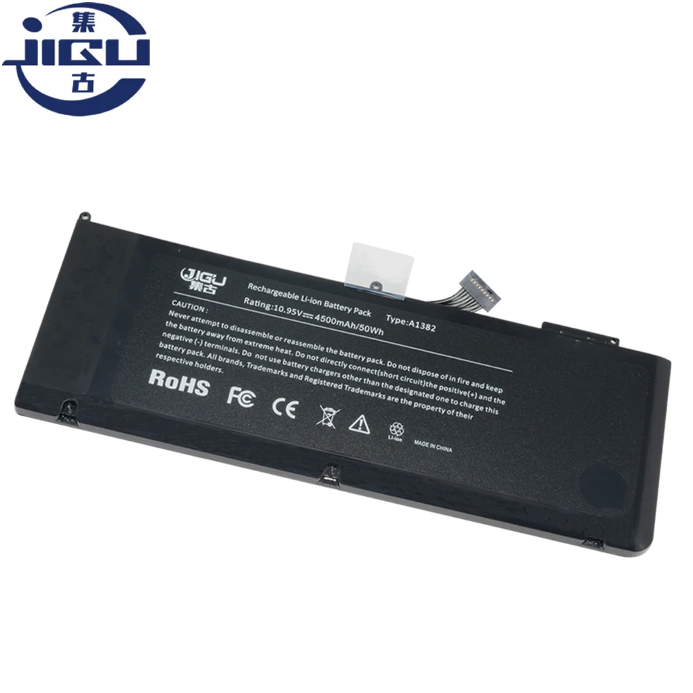 JIGU Brand New  Laptop Battery For Apple A1382 I7 A1286 MD318 MD322 MC721LL/A, A1286, MacBookPro8,2