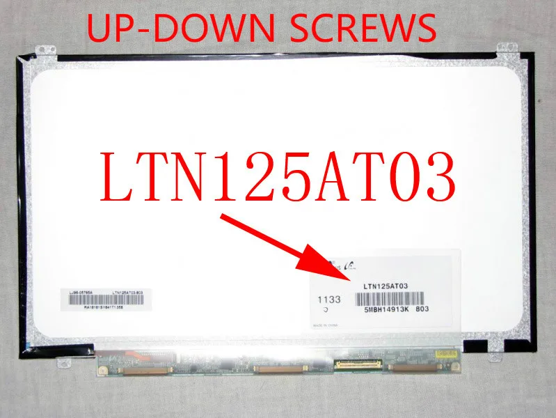 LTN125AT03 803 дюйма для Samsung 350U2B-A04 NP400B2B NP350U2A A01 ЖК-экран ноутбука матрица оригинал |