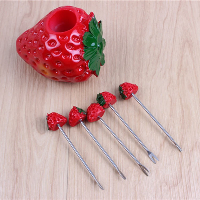 Бытовые принадлежности вилка Милые Фрукты Вилка фрукты Подпись для домашнего