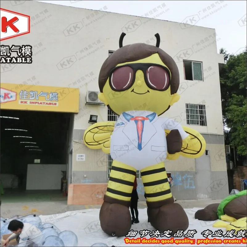 Happy holiday Square Decor Inflatable Bee Boy Cartoon Mascot For Advertising | Игрушки и хобби