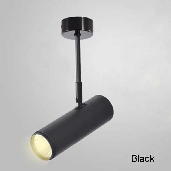 Black Светодиодный светильник, супер яркий Точечный светильник, вращение на 360 градусов, подвесной потолочный светильник, 3 Вт, 5 Вт, 7 Вт, 10 Вт, 12 Вт, 15 Вт, 20 Вт, поверхностный MountedAC85-260V - Испускаемый цвет: Black