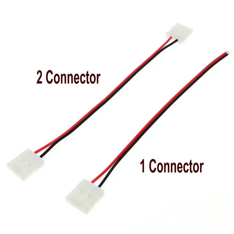 Разъем для светодиодной ленты 2pin 10 мм/2pin 8 мм с беспроводным сварочным разъемом 5