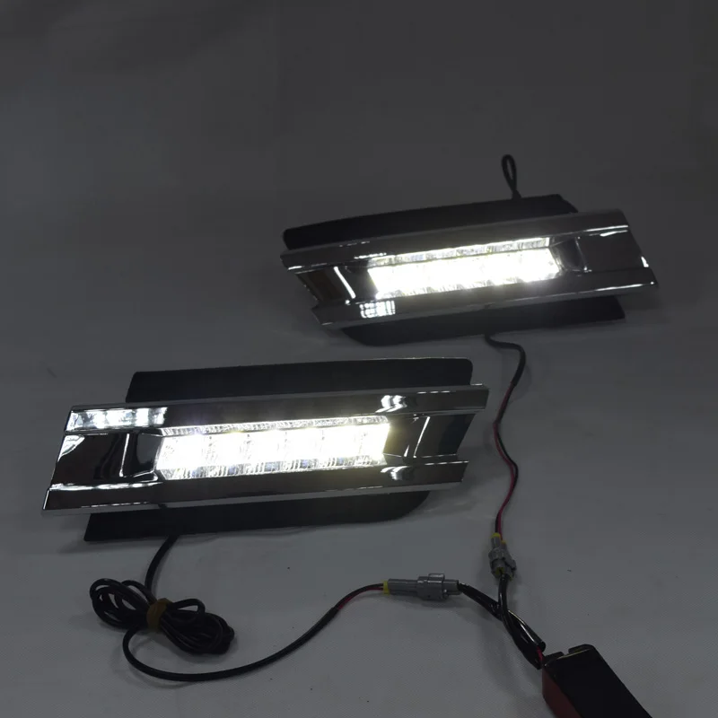 QINYI 1 комплект для Mercedes Benz X164 GL320 GL350 GL450 2006 2007 2009 светодиодный DRL Габаритные огни с ABS