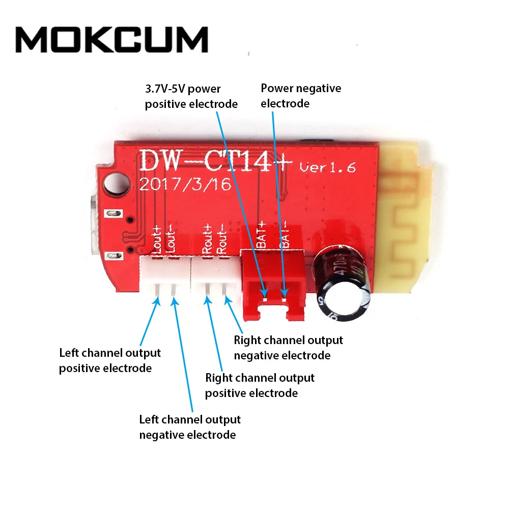 CT14 микро 4,2 стерео Bluetooth усилитель мощности плата модуль 5VF 5 Вт+ 5 Вт порт зарядки Для переустановки холостого хода звуковая коробка