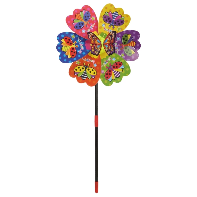 

HBB 3D Butterfly Insect Windmill Wind Spinner Home Garden Yard Decoration Kids Toy
