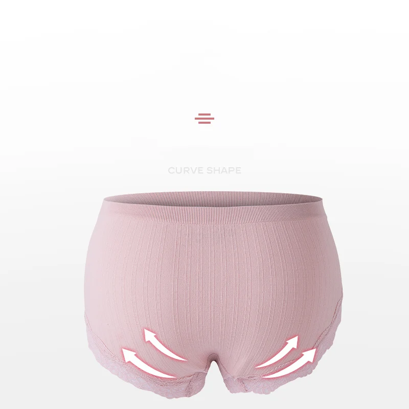 Женские бесшовные трусики LANGSHA со средней талией нижнее белье из мягкого хлопка