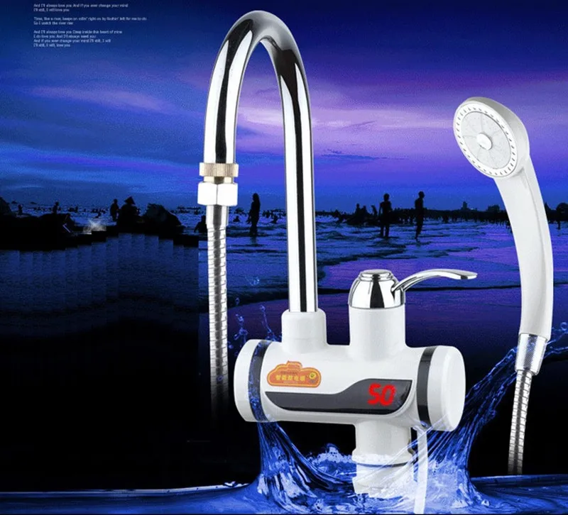 BDPS3000W 32 защита от протечек для душа цифровой дисплей Электрический смеситель без