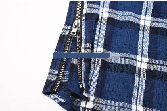 Джастин Бибер Брендовая одежда из хлопка с принтом руки рукава Шотландка фланель