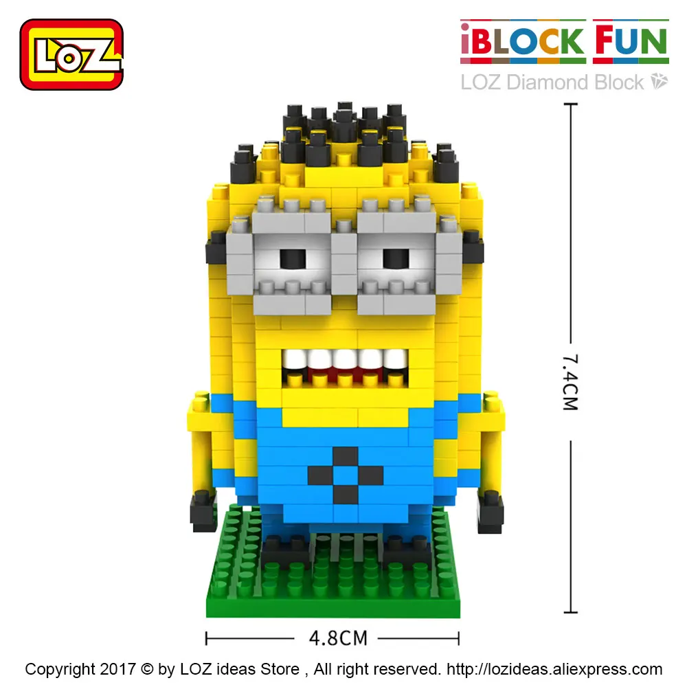LOZ алмазные блоки толстые маленькие желтые люди детская игрушка кирпичные