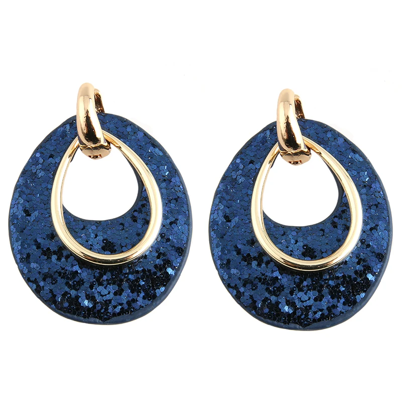 Большие кожаные серьги NeeFu WoFu в форме капли женские модные висячие большие