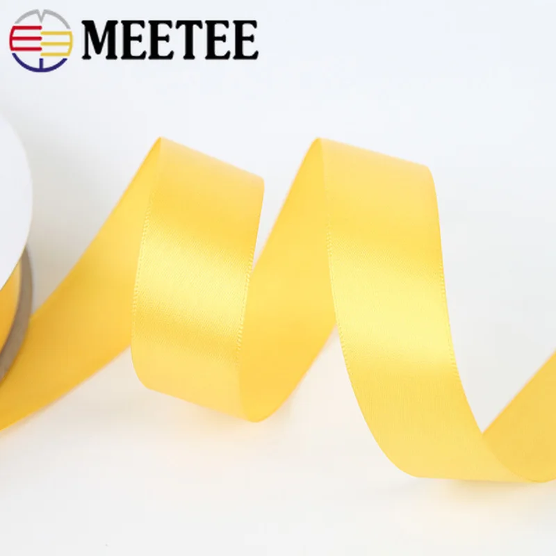 Meetee 0 6-5 см в ширину 91 м (1/4-3/5 &quot) Рождественская лента на День Благодарения желтая