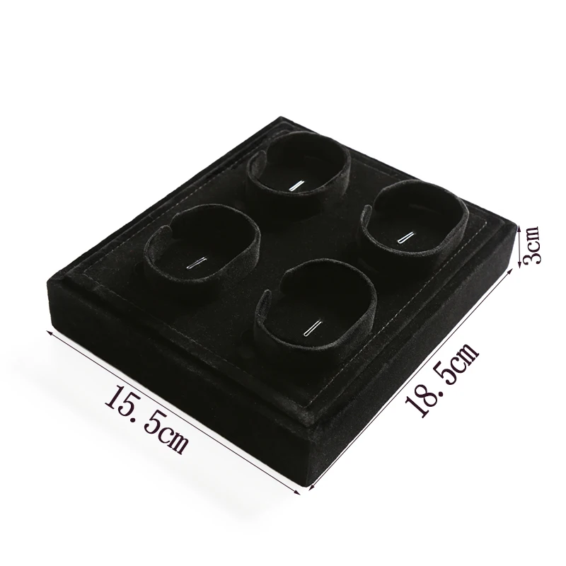 New Black Bracelet/Watch Display Stand Holder 4 With Good Quality Fabric Jewelry Organizer GD1212 | Украшения и аксессуары