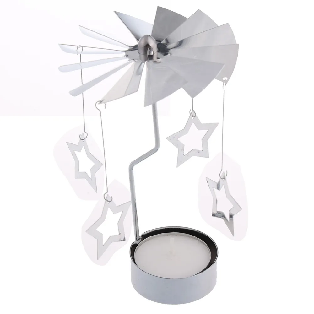 Revolving door Windmill Rotation Candlestick Candleholder Candle Tea Light Holder holiday gift 2016 Hot sales | Дом и сад