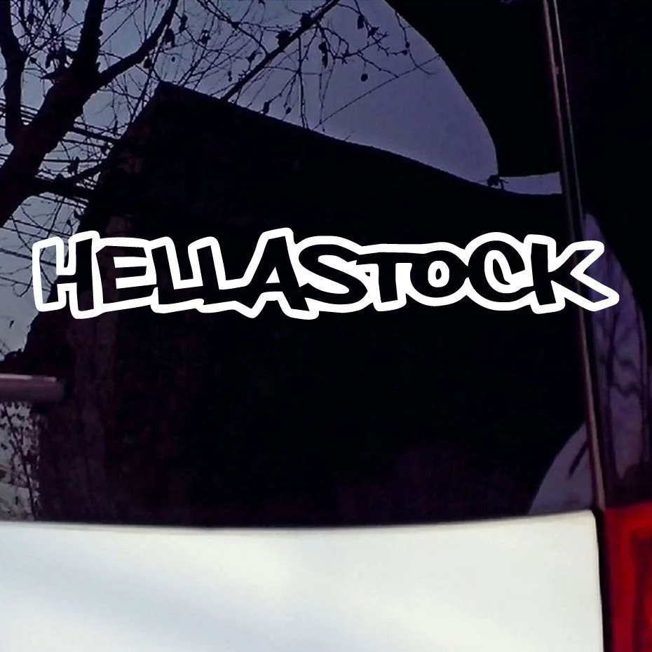 Забавный Hellastock Hella сток винил JDM наклейки Наклейка на окно игрушка наклейка