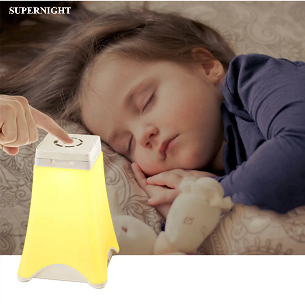 SuperNight Touch Sensor Timer 8 LED Table Lamp Portable Camping Travel Hand Children Kids Baby Bedroom Bedside Night Light | Лампы и