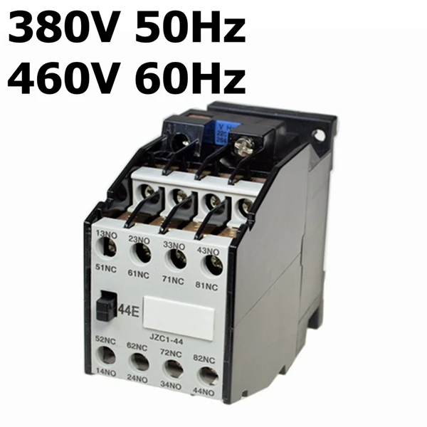 35 мм din-рейку контакторы 4NO 4NC 24 V 36 V 110 V 220 V 380 V 50Hz катушка вольт Примечание 10A моторный накопитель переменного тока контактор стартер реле JZC1-44 - Цвет: 380V