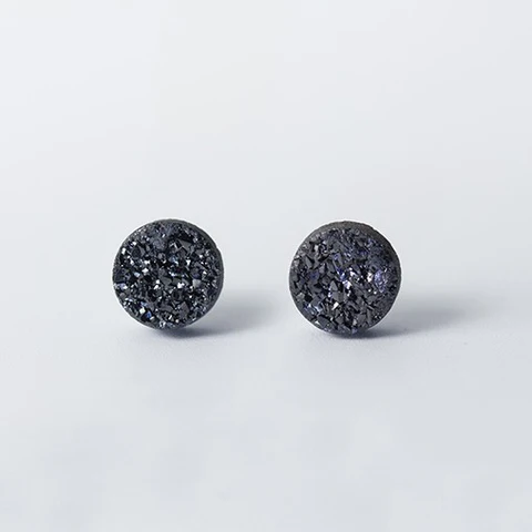 Женские и мужские серьги-гвоздики из серебра 925 пробы с кристаллами