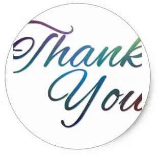 

1.5inch Thank You Images Classic Round Sticker