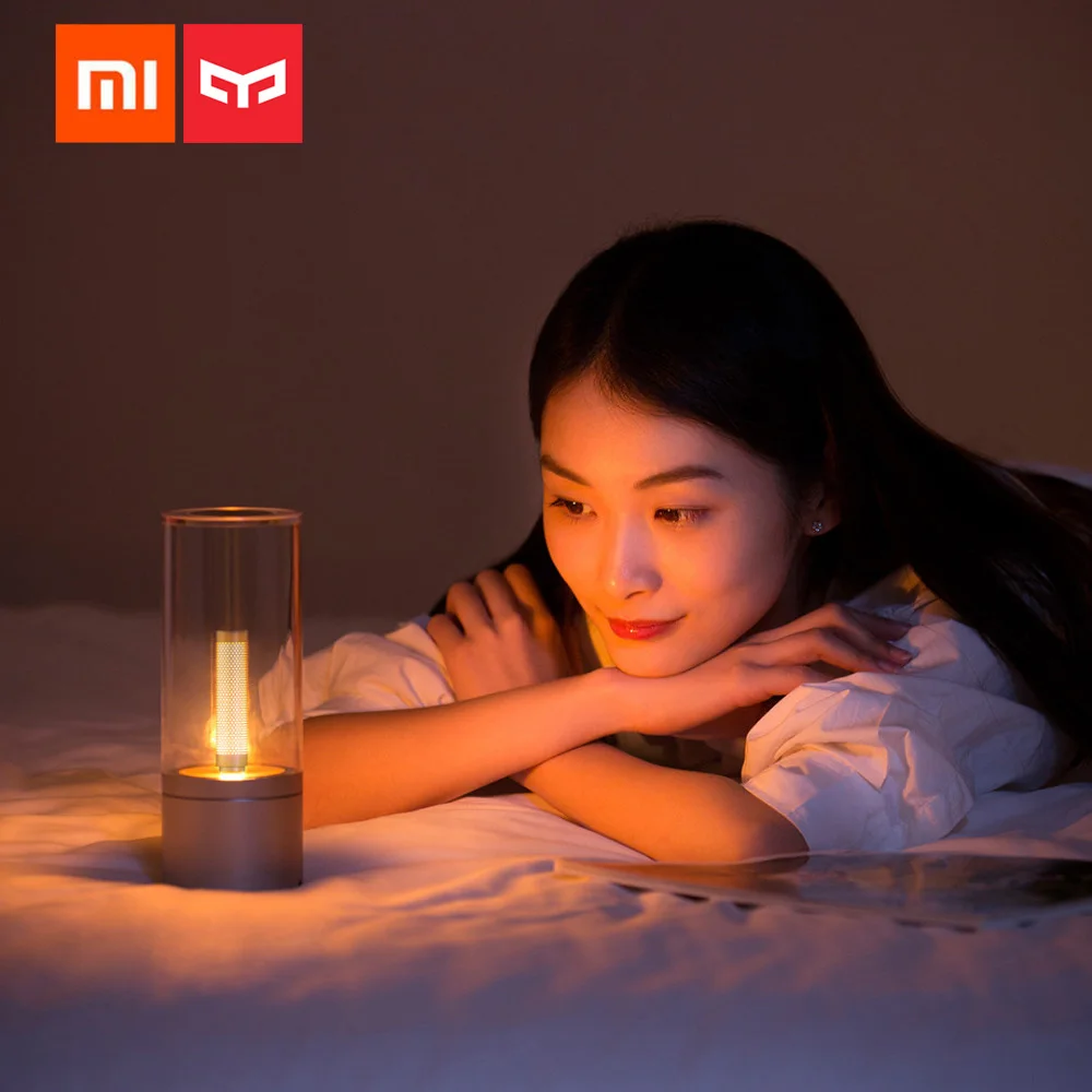 Умный светодиодный ночник Xiaomi Yeelight Candela оригинальная Настольная лампа с зарядкой