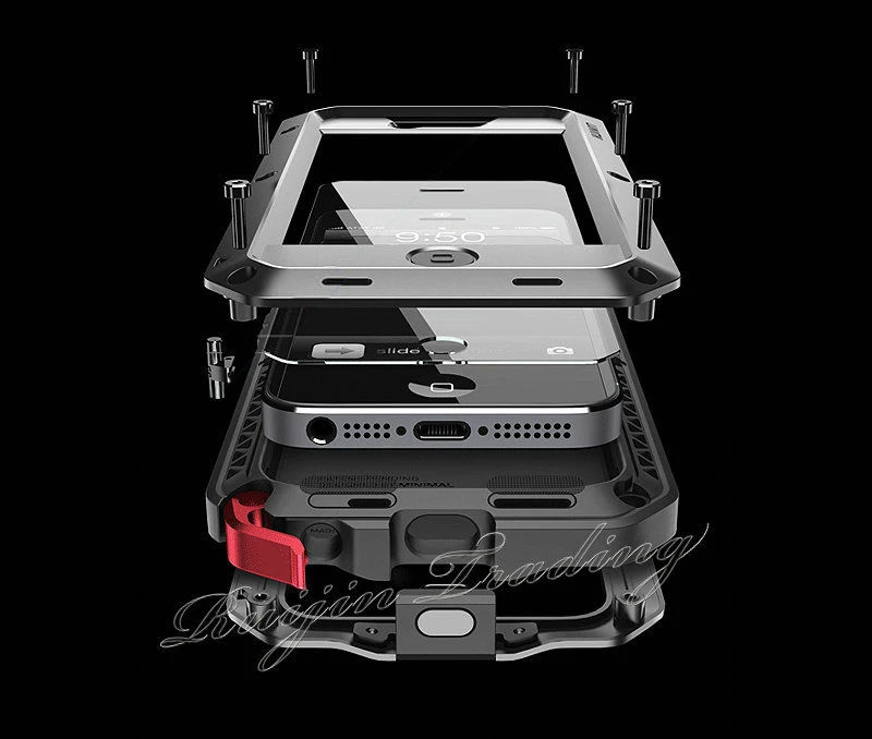 Waterproof Aluminum Gorilla Glass Metal Protect Cover Cases For iPhone7 PLus/5s SE/6s/6 plus Phone Shockproof Case iPhone 7 |