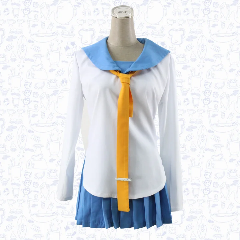 Аниме Nisekoi Kirisaki Chitoge Onodera Kosaki школьная форма косплей костюм топ и юбка галстук|costume