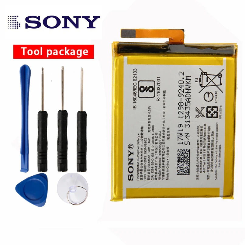Оригинальный аккумулятор большой емкости Sony для SONY Xperia XA F3112 F3111 F3313 F3116 E5 F3115 LIS1618ERPC