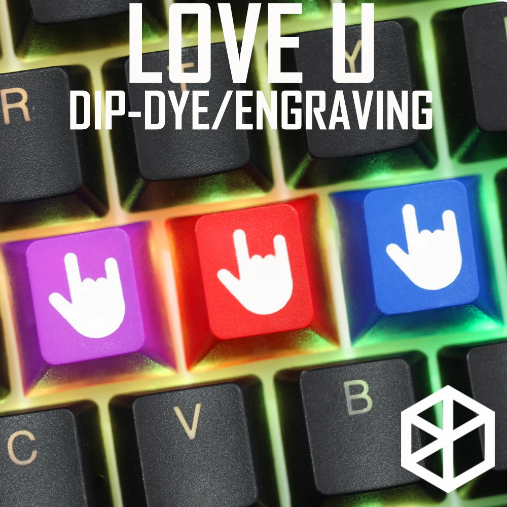 Новинка Вишневый профиль dip dye скульптура pbt keycap для механической клавиатуры лазерная гравировка Легенда выход вход черный красный синий