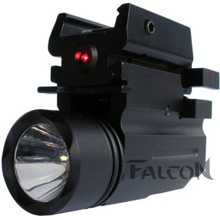 Тактический лазерный прицел с красной точкой Пикатинни + светодиодный