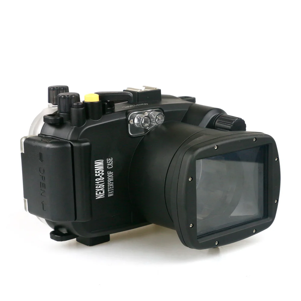 40 м Корпус Подводной Камеры Чехол для Sony NEX6 18 55 мм водонепроницаемый корпус