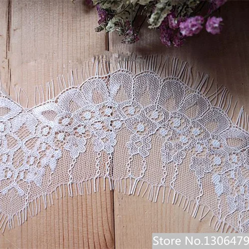 9 м/лот высококачественные белые и черные ресницы кружево ширина 7 см рука сделай