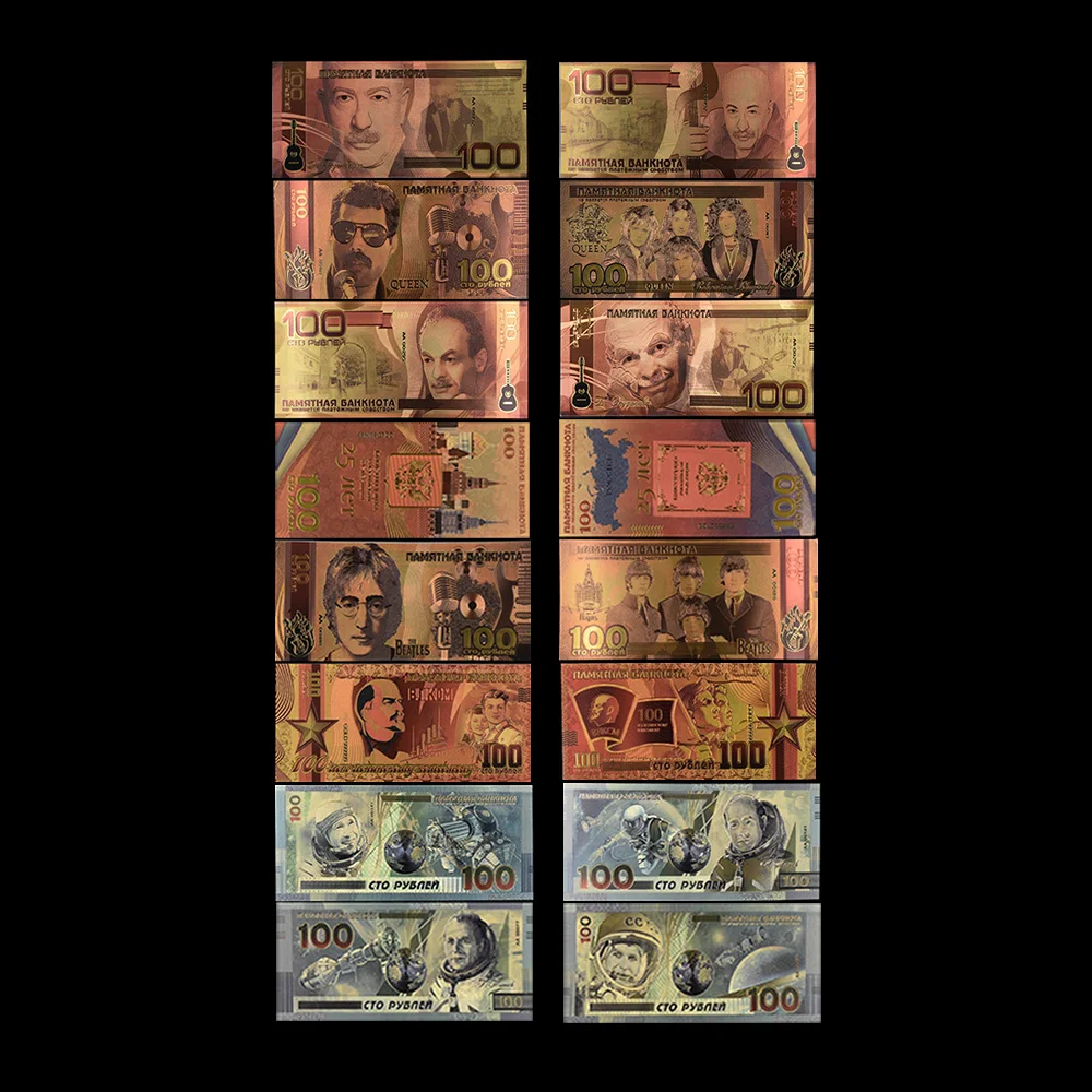 Банкнота из российского золота 100 рублей новый продукт памятная монета коллекция