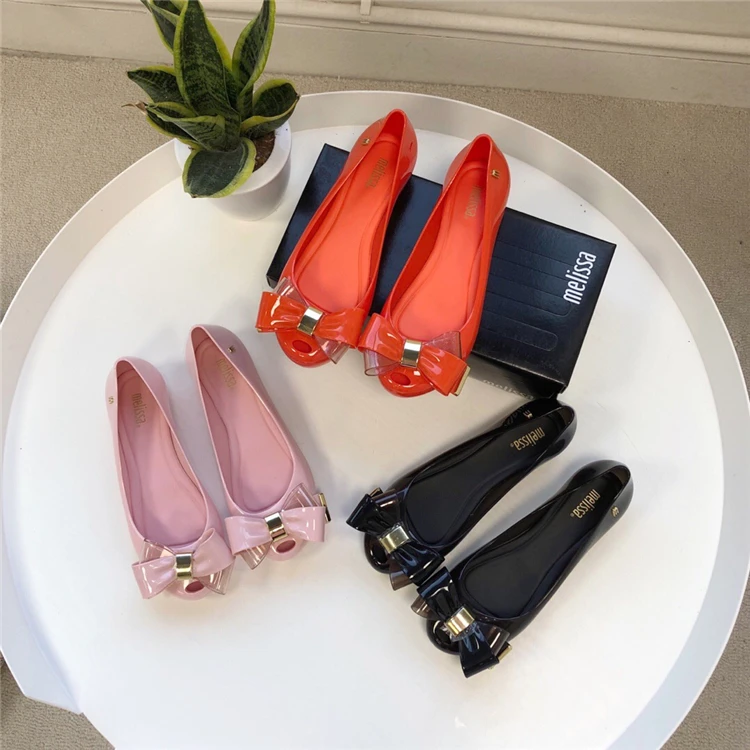Melissa Original Minnie Jelly Sandalias Новинка 2020 года Женские сандалии на плоской подошве Летние