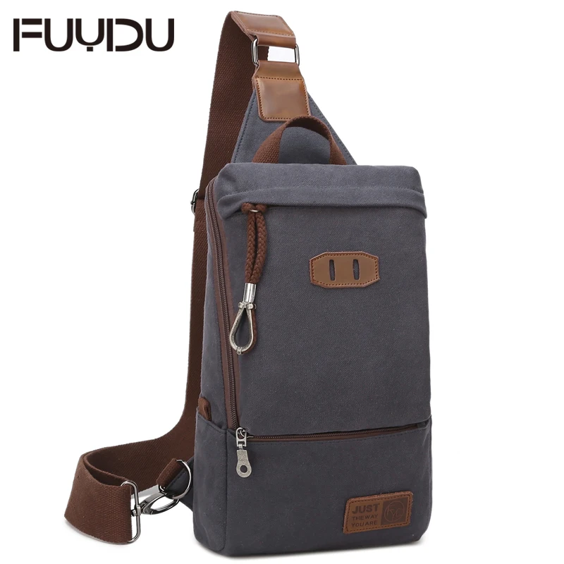 2018 Summer High Capacity Chest Bag For Men Canvas Sling Bag Casual Crossbody Bag For men bags Fashion and leisure travel