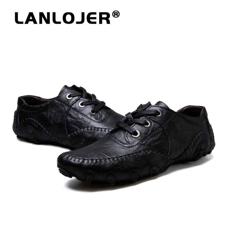 Shoes Comfort Genuine Leather Casual With Warm Fur Men Loafers Winter Quality Outdoor Walking Waterproof | Обувь