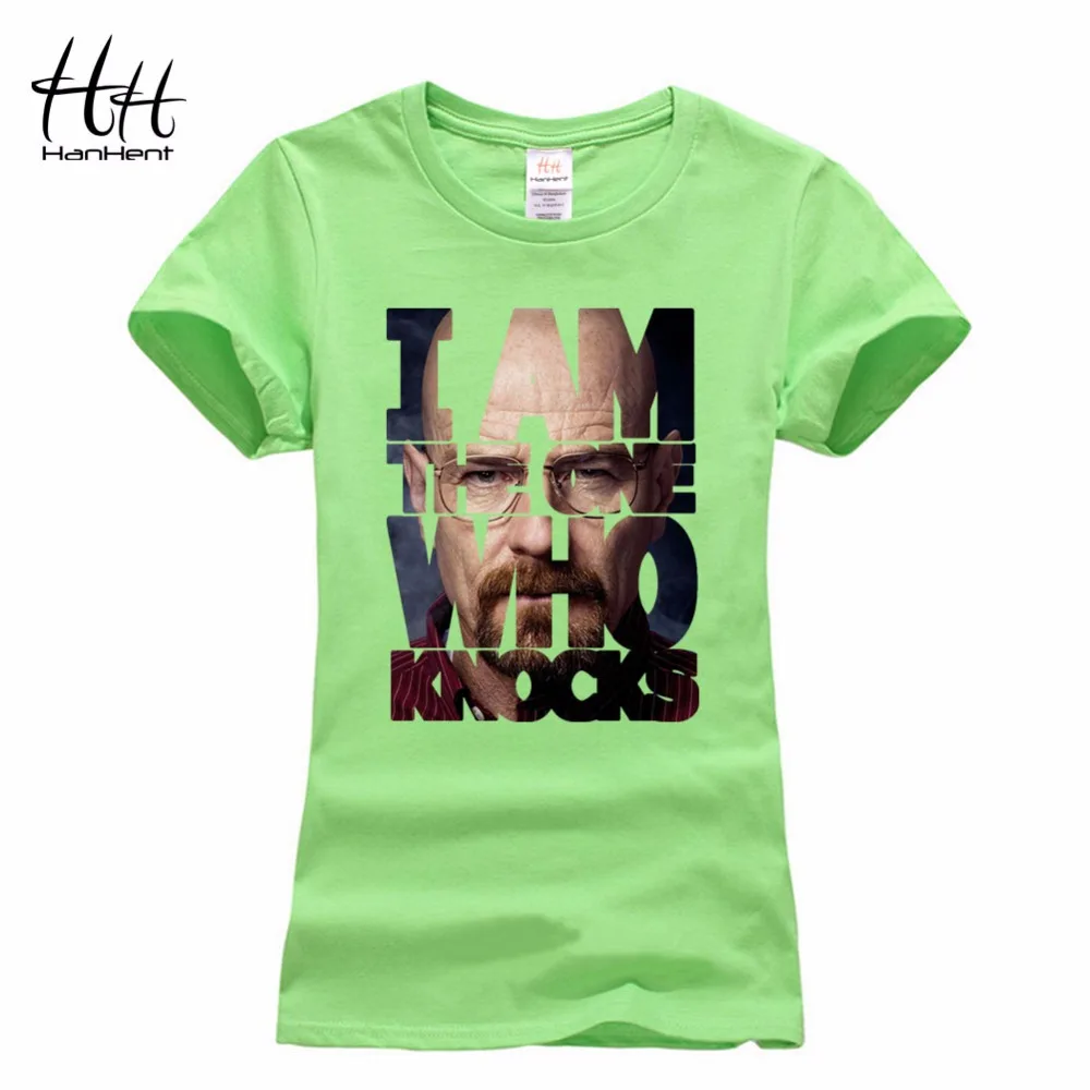 HanHent Летняя женская футболка короткий хлопок одежда химия ТВ Heisenberg Camisetas Mujer 2016