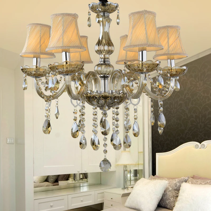 

modern Large crystal chandeliers lights golden chandelier lighting Hanging Light Lustres De Cristal Lamp dining lustres de sala