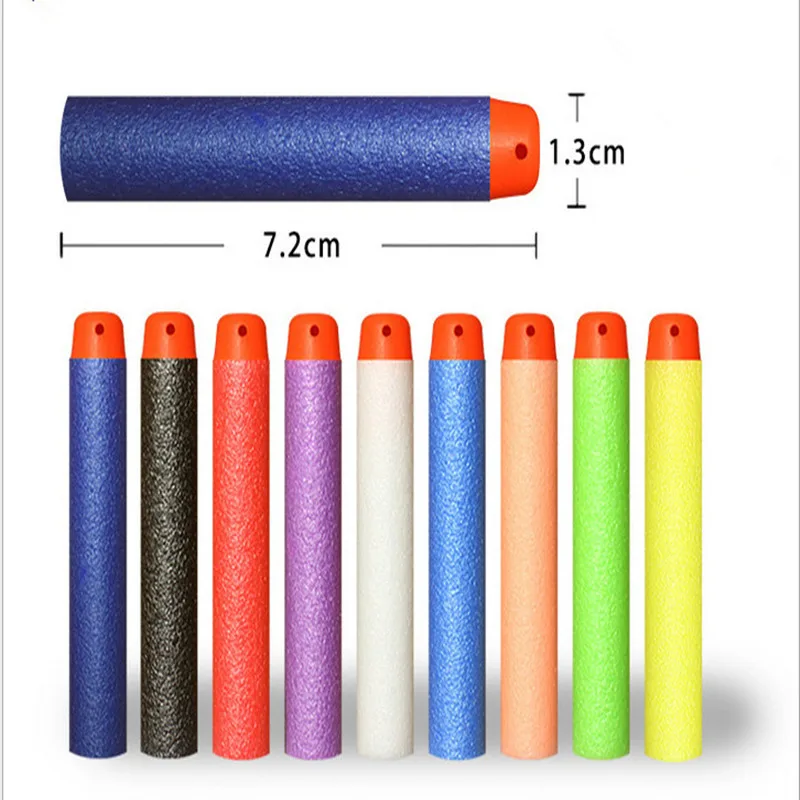 50 шт. полые пенные мягкие пули с отверстием игрушечные дротики для Nerf запасные